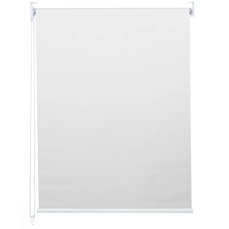 Store enrouleur de fenêtre occultant protection solaire store à tirage latéral 80x160cm opaque blanc 04_0004467