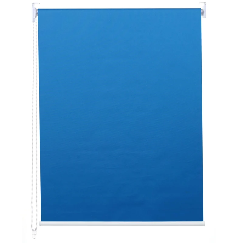 Store enrouleur de fenêtre occultant protection solaire store à tirage latéral 80x160cm opaque bleu 04_0004460