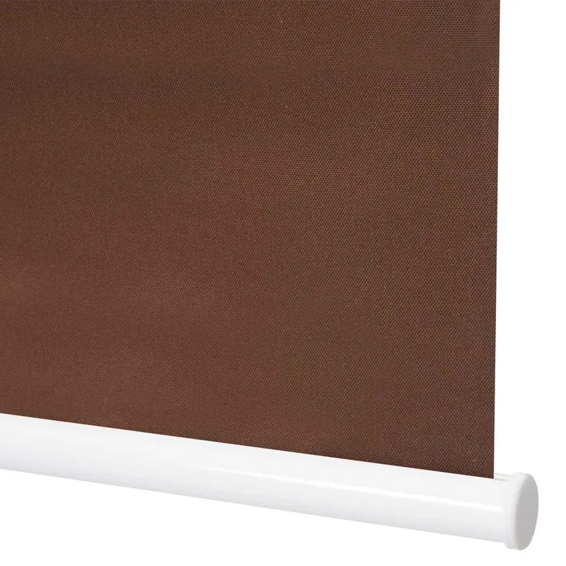 Store enrouleur de fenêtre occultant protection solaire store à tirage latéral 60x160cm opaque marron 04_0004429