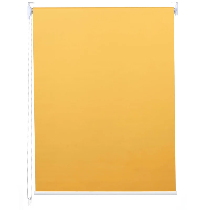 Store enrouleur de fenêtre occultant protection solaire store à tirage latéral 60x160cm opaque jaune 04_0004582