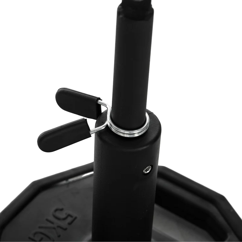 Système de poulie d'entraînement biceps triceps 36 x 2.5 x 2.5 cm réglable ultra compact moderne domicile en acier noir 21_0006825