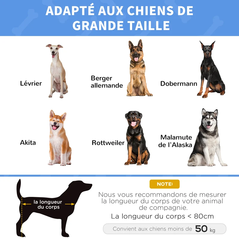Lot de 2 lits sur pieds chien chat 122 x 92 x 23 cm aéré surélevé anti humidité contemporain en textilène marron clair 21_0007380