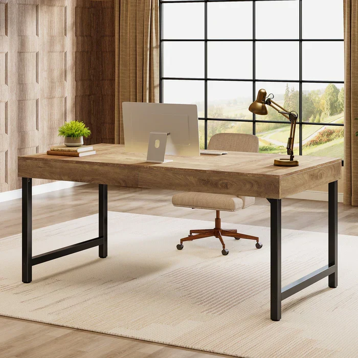 Tribesigns Bureau de direction de 140 cm, Bureau d'ordinateur simple pour le bureau à domicile