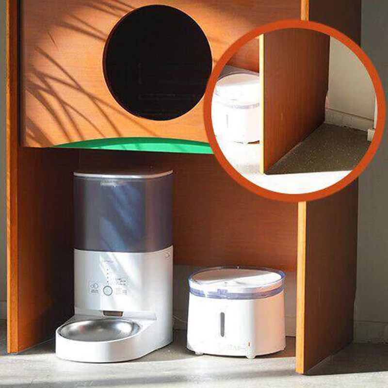 Contemporary Retro Wooden Cat Cabinet - Multifunctional Pet Furniture With Storage Drawer & Cat House For Living Room
