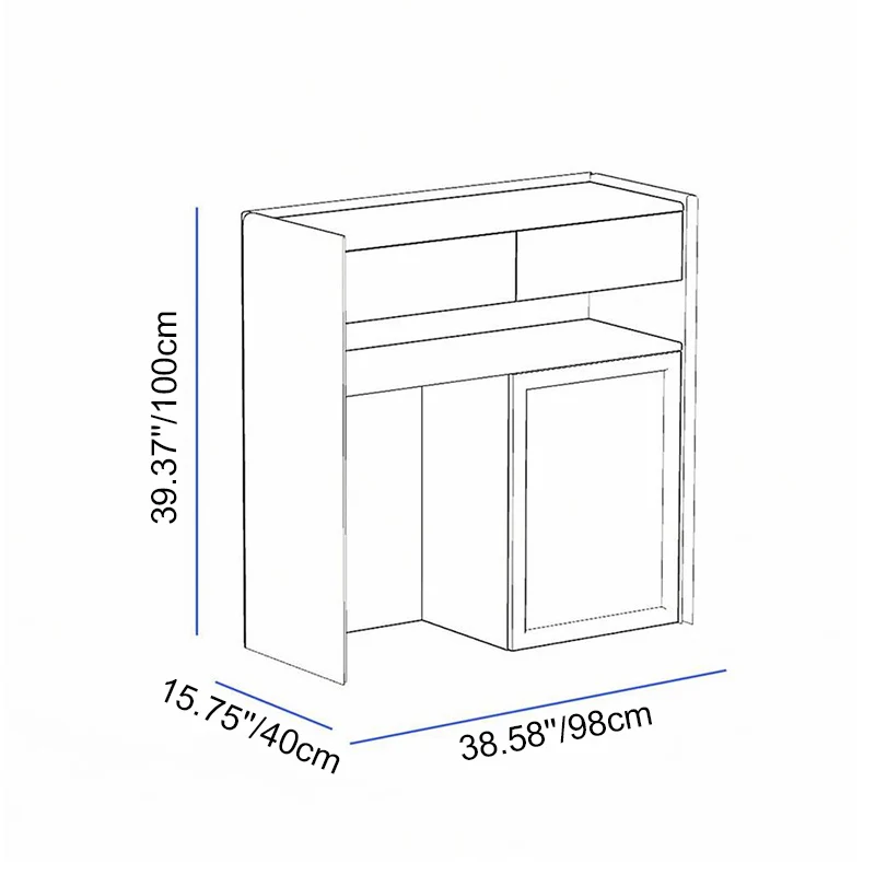 Contemporary Nordic Solid Wood & Plywood Cat Cabinet - Pet Feeding Station With Storage Drawers & Memo Board For Cats