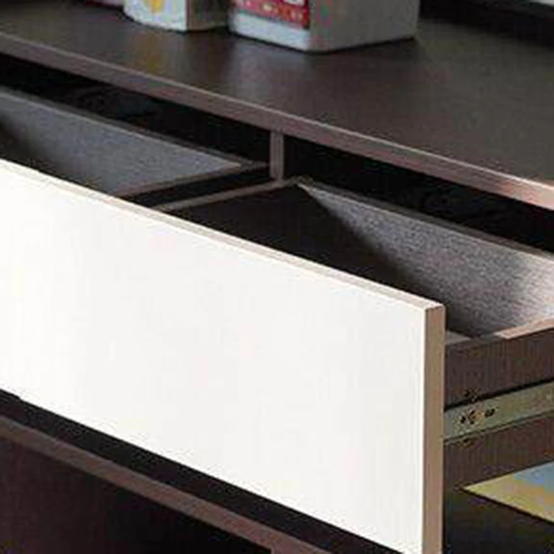 Contemporary Nordic Solid Wood & Plywood Cat Cabinet - Pet Feeding Station With Storage Drawers & Memo Board For Cats