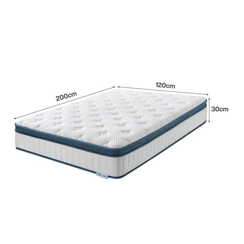Tribesigns Matelas, Hauteur 25 cm, Matelas à Ressorts ensachés dureté Moyenne H3, Matelas orthopédique 7 Zones certifié Oeko-TEX
