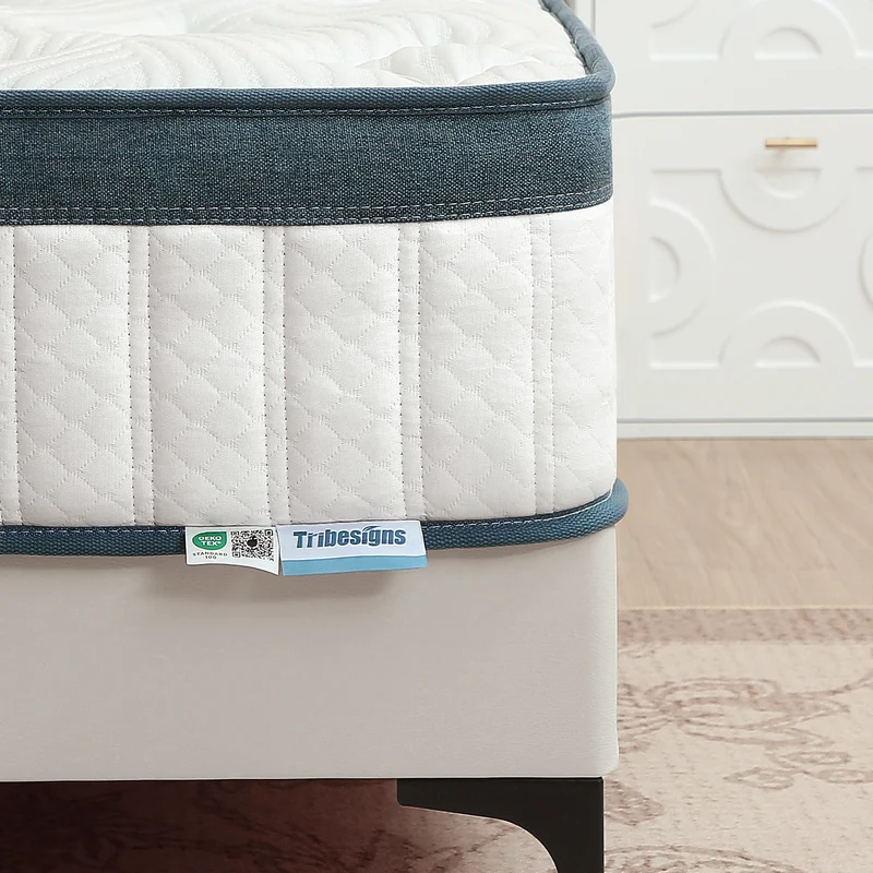 Tribesigns Matelas, Hauteur 25 cm, Matelas à Ressorts ensachés dureté Moyenne H3, Matelas orthopédique 7 Zones certifié Oeko-TEX
