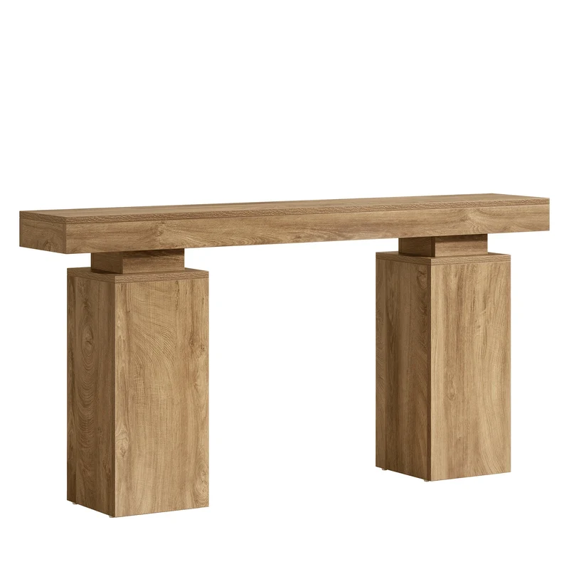 Tribesigns Console de 160 cm, Table d'entrée de style maison de campagne en bois pour le salon et le couloir