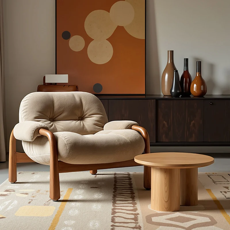 Contemporary Nordic Velvet & Faux Leather Soft Upholstered Accent Chair With Arms And Backrest For Living Room