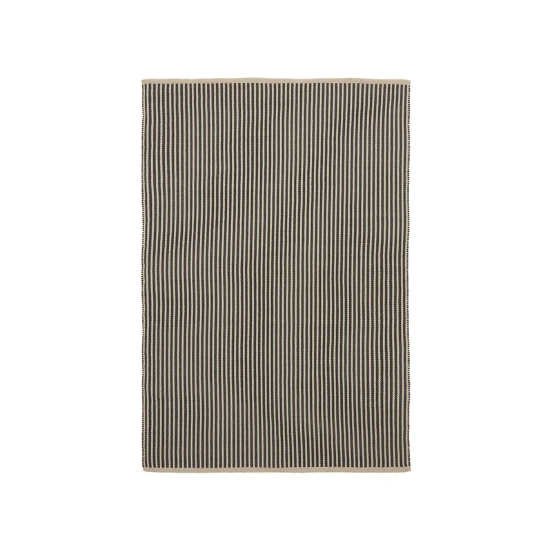 Satanca Beige and Black Striped Rug, 160 x 230 cm