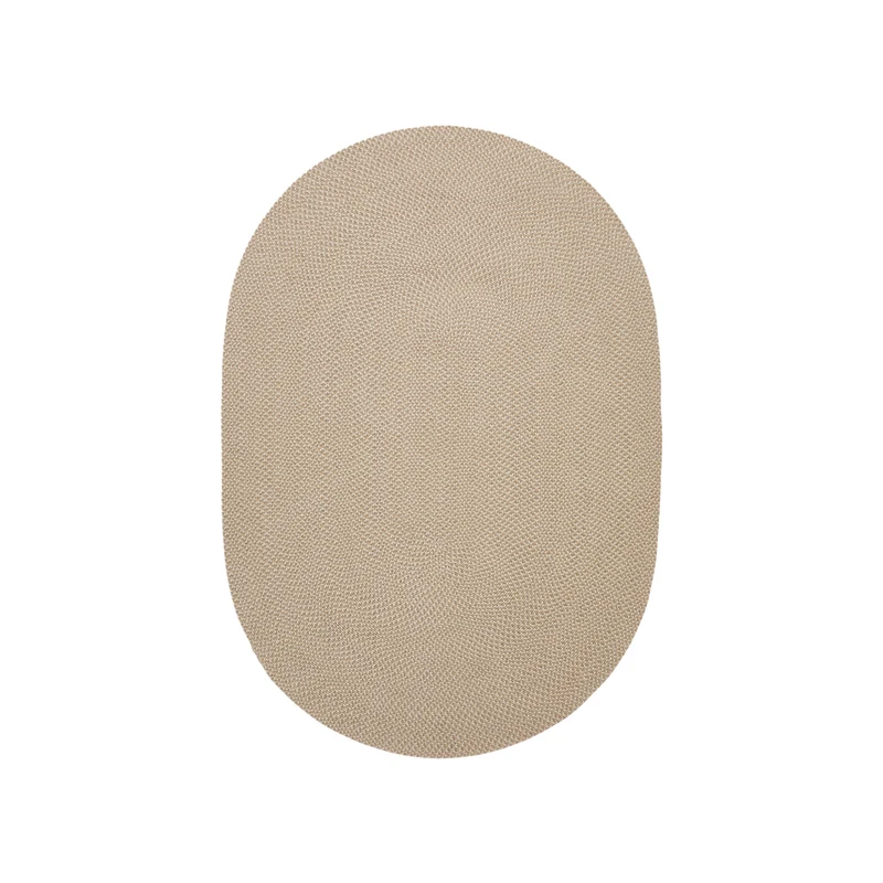 Rodhe Beige Oval Rug, 160 x 230 cm