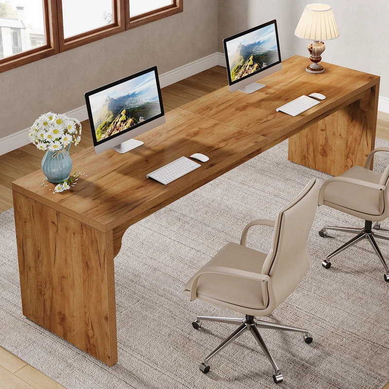 Tribesigns Bureau d'ordinateur, Bureau exécutif double de 180 cm de long