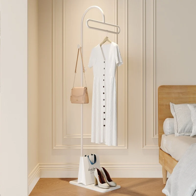 Modern Minimalist Iron Stone Slab Rectangular Hall Tree For Bedroom & Living Room