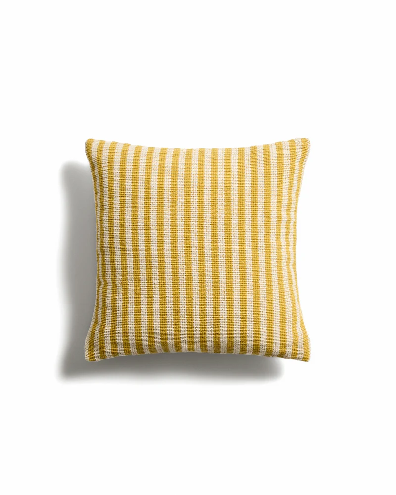 Dirome yellow striped cushion cover