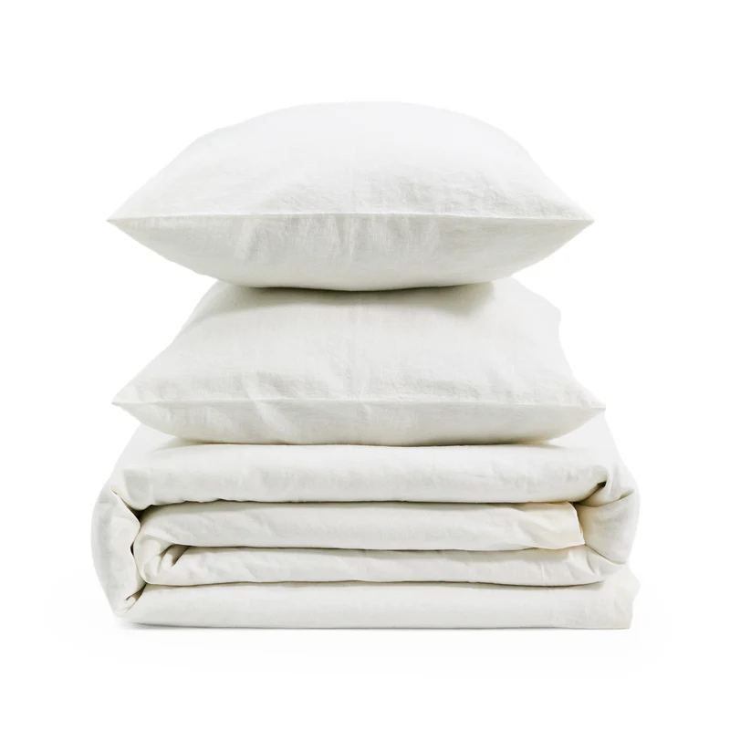 Simmel duvet cover and pillowcase set in ecru