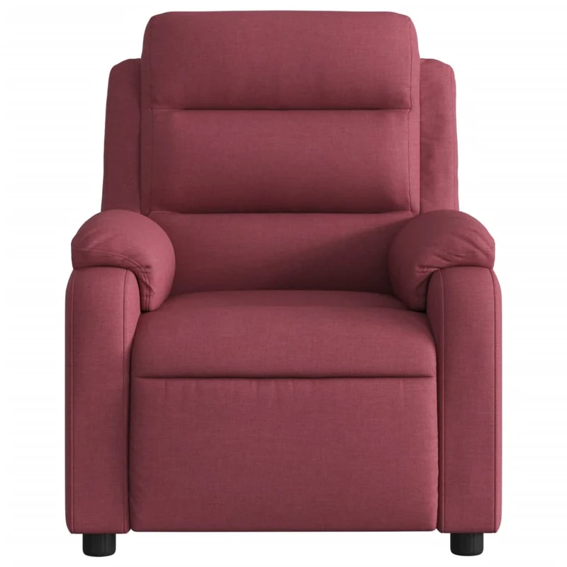 Fauteuil relax TV fonction d'inclinaison électrique très confortable en tissu rouge bordeaux DEC028548