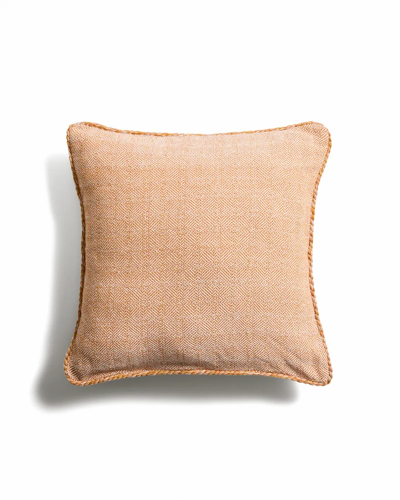 Filor cushion cover with orange weave