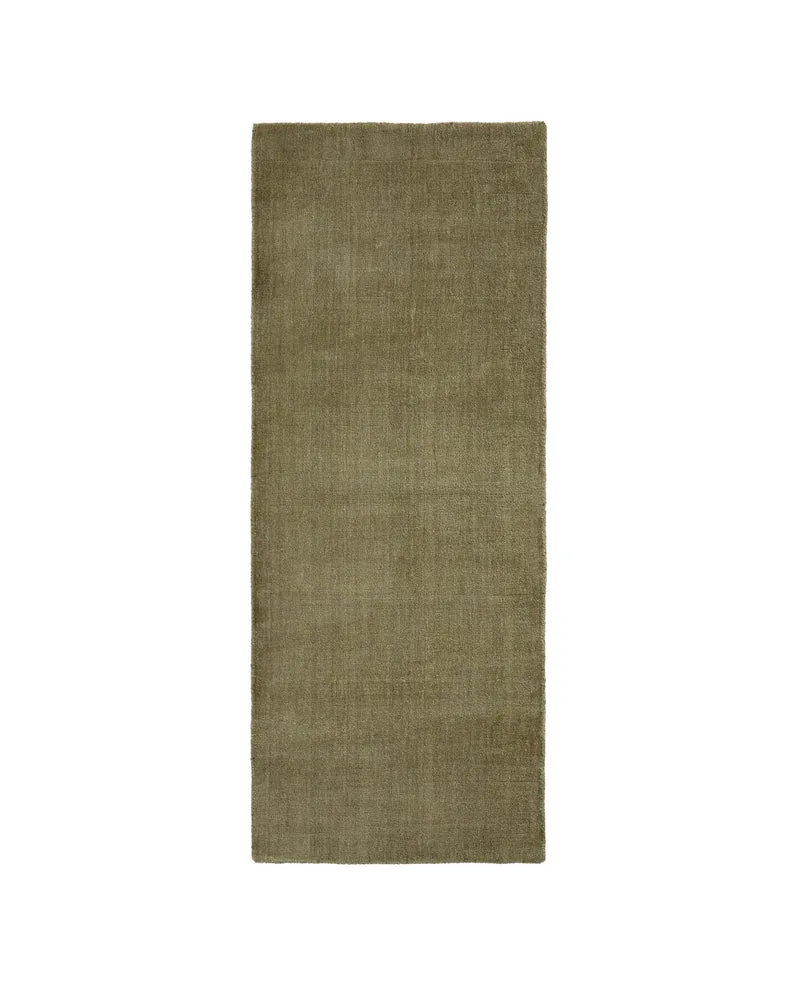 Empuries green runner rug