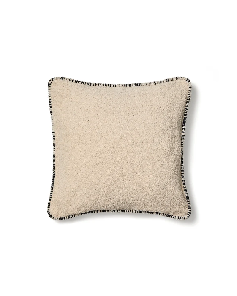 Enari beige cushion cover with black trim 50 x 50cm