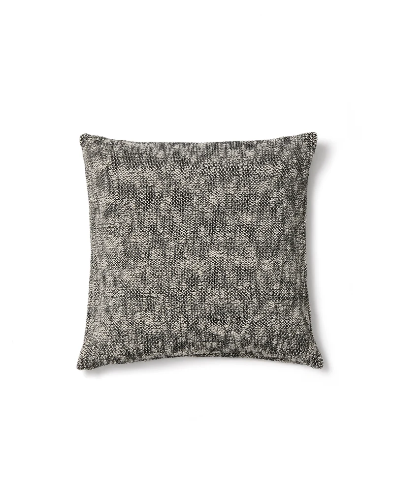 Mevia cushion cover in beige and black linen blend 50 x 50 cm