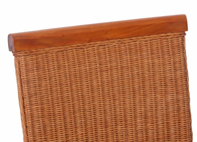 Lot de 2 chaises de salle à manger en rotin avec coussin pieds en bois 04_0000193