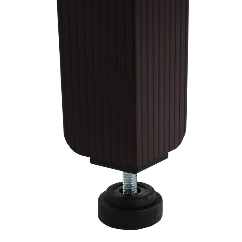 Cache extérieur en aluminium marron pour climatiseur avec étagère 73 x 90 x 38 cm 04_0010235