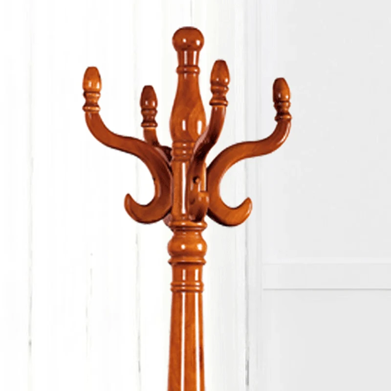 Luxury Vintage Coat Rack - Twist Wooden Column: Tall Freestanding Hall Tree Organizer For Entryway & Bedroom