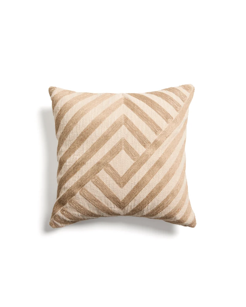 Silume ecru cushion cover 45 x 45cm