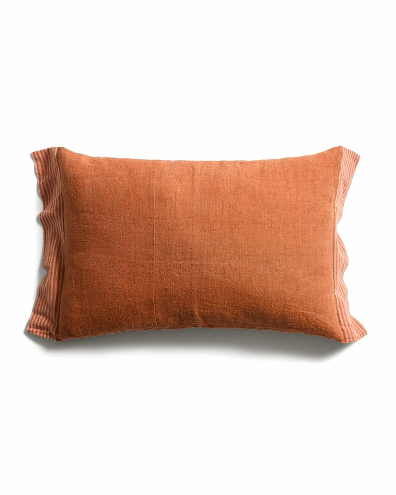 Disea cushion cover with orange striped detail 40 x 60 cm