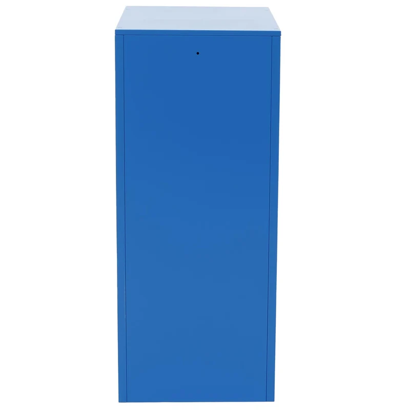 Armoire vestiaire métallique casier de rangement 2 portes 90x38x45 cm bleu 04_0008946