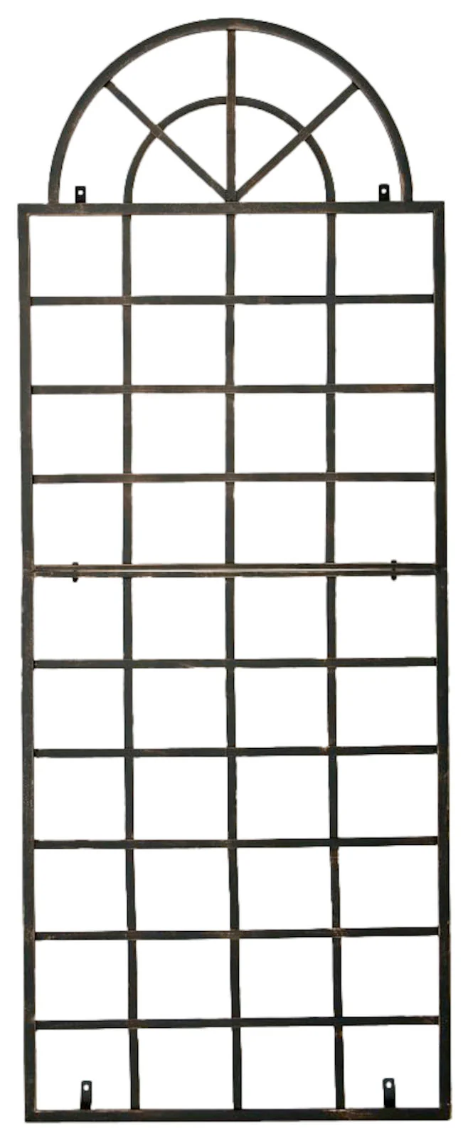 Lot de 2 treillis tuteur mural 180 x 70 cm décoration de jardin plantes grimpantes en métal bronze 10_0008912