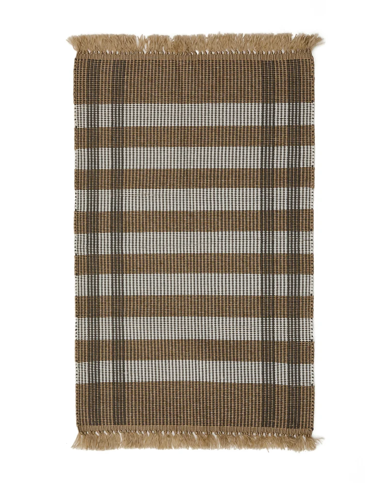 Rug Barani brown and beige 60 x 90 cm