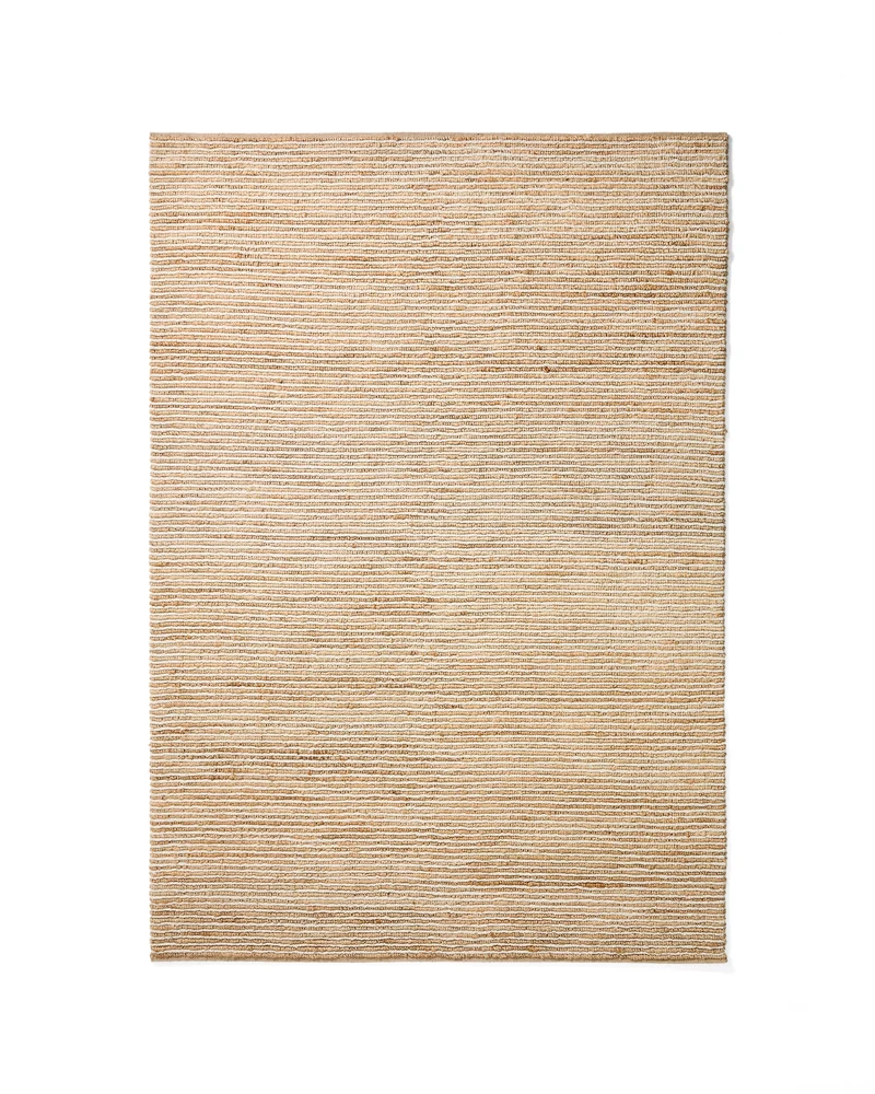 Derule beige jute and wool rug 230 x 160cm