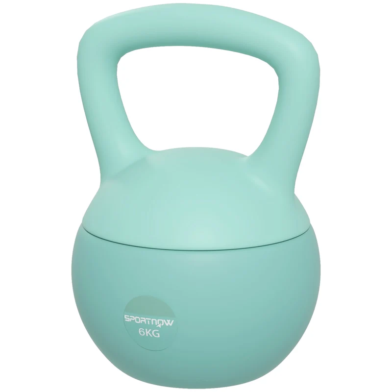 Poids russe musculation cardio 19 x 19 x 28 cm prise large antidérapante base plate design moderne en plastique vert 21_0006845