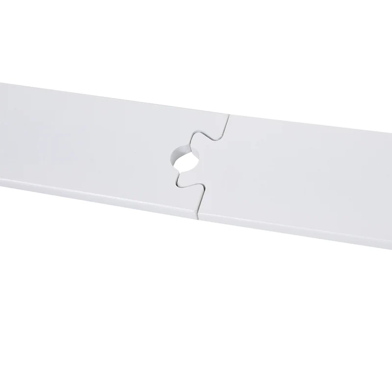 Kit quincaillerie porte coulissante 183 x 4 x 0.6 cm gain de place pour mur porteur industriel en acier au carbone blanc 21_0007138