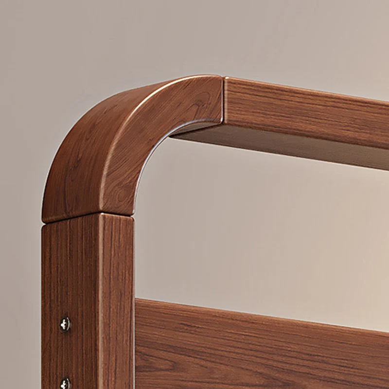Modern Minimalist Ash Wood & Plywood Glass Rounded Edge Coat Rack Hall Tree With Swivel Full Length Mirror And Storage Drawer For Bedroom