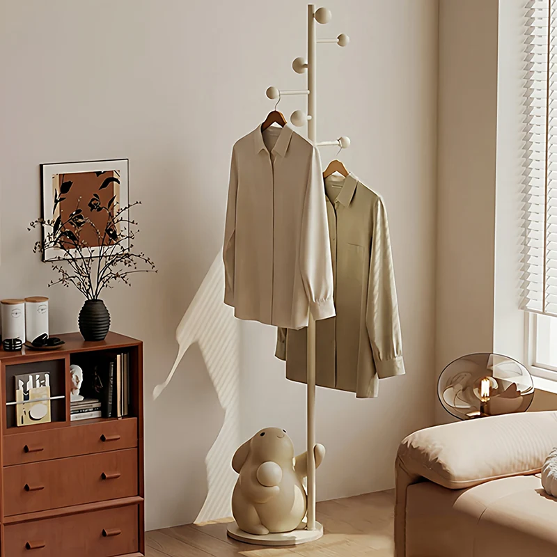 Contemporary Nordic Iron Resin Cartoon Rabbit & Bear Freestanding Kids Hall Tree 8-Hook For Bedroom & Entryway