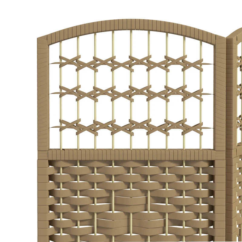 Paravent intérieur séparateur de pièce 3 panneaux 120 x 170 cm pliable intimité contemporain épuré en bois massif naturel 21_0001274