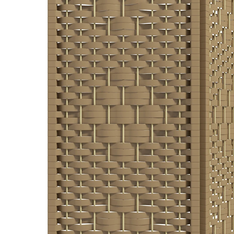 Paravent intérieur séparateur de pièce 3 panneaux 120 x 170 cm pliable intimité contemporain épuré en bois massif naturel 21_0001274