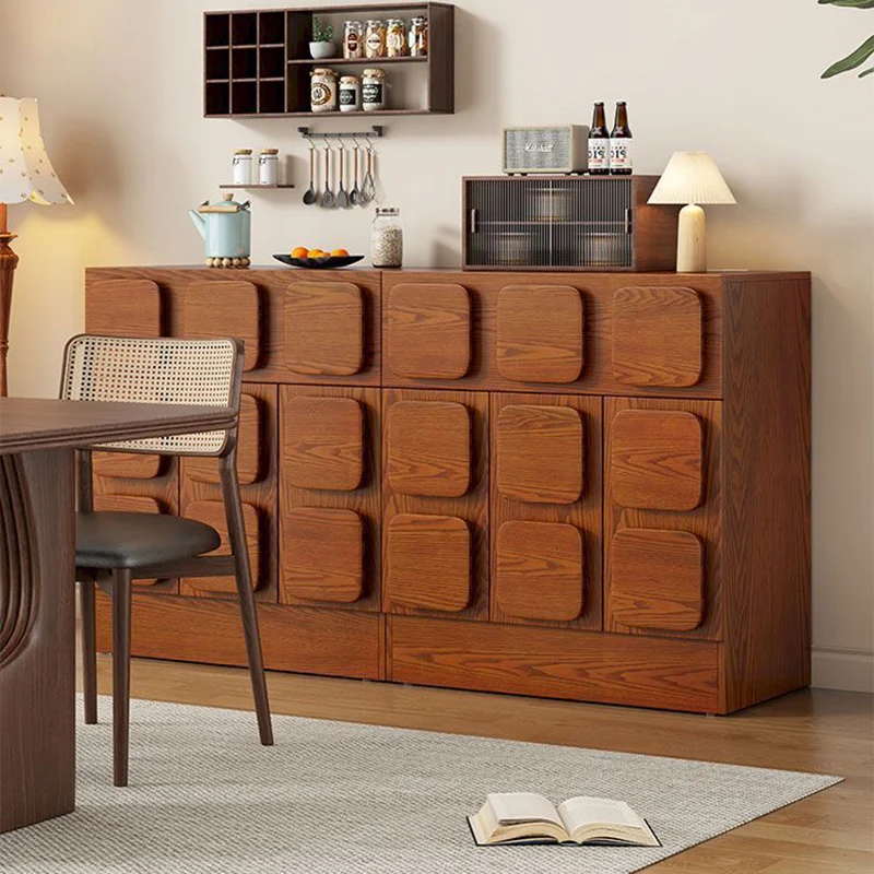 Contemporary Nordic Rectangular Plywood Pine Storage Cabinet 1-Drawer 2-Cabinet For Living Room