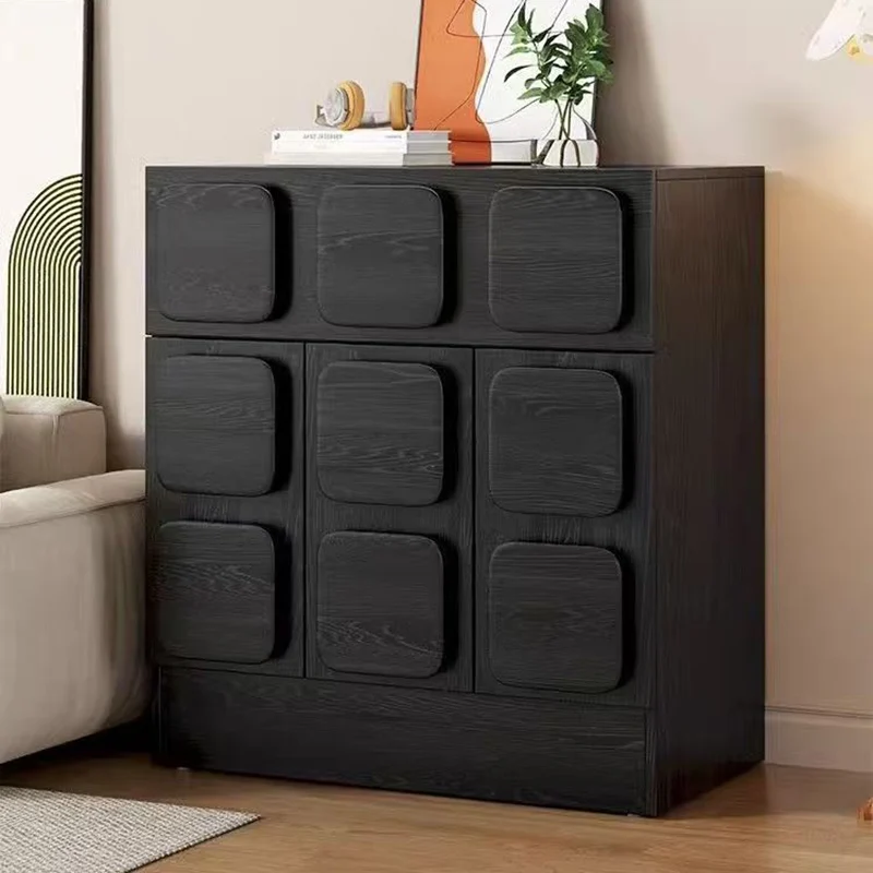 Contemporary Nordic Rectangular Plywood Pine Storage Cabinet 1-Drawer 2-Cabinet For Living Room