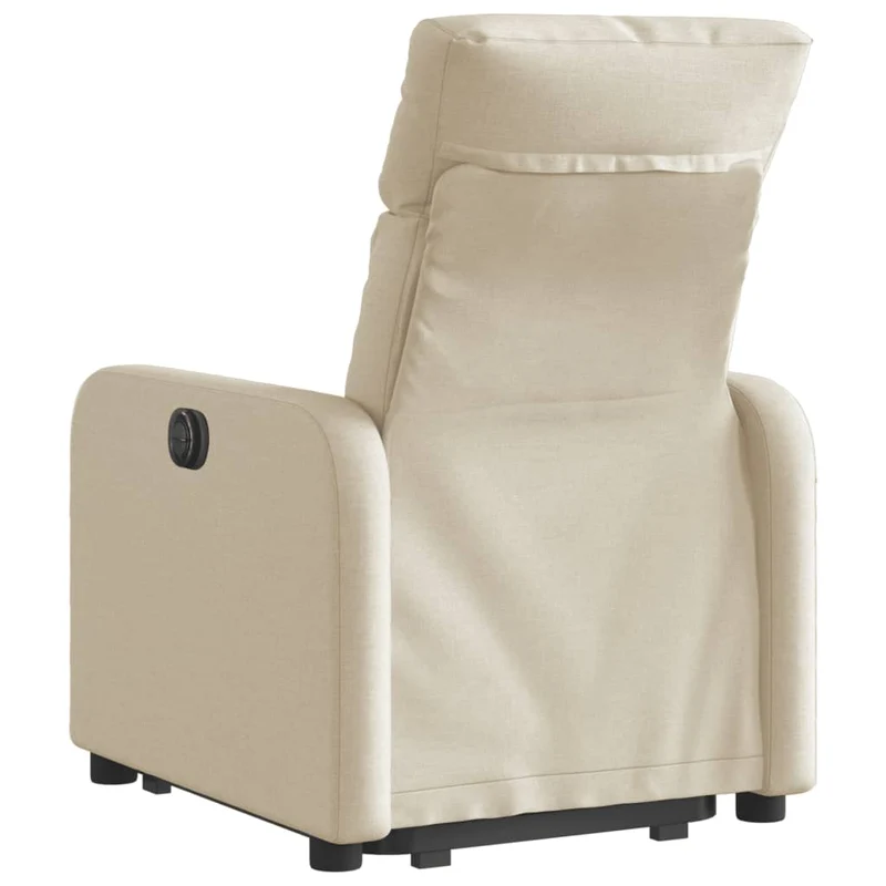 Fauteuil relax TV fonction de levage électrique très confortable en tissu crème DEC028281