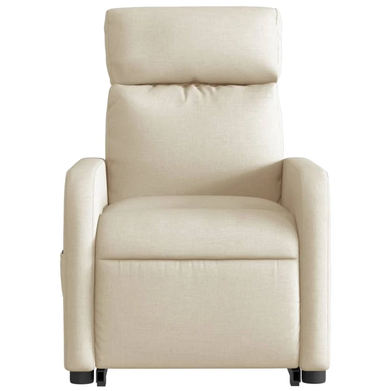 Fauteuil relax TV fonction de levage électrique très confortable en tissu crème DEC028281