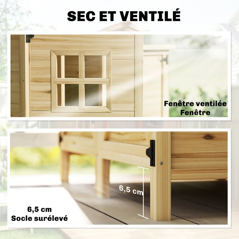 Armoire de jardin abri de rangement 106 x 57 x 167 cm étagères amovibles rangement organisé rustique en bois naturel 21_0005634