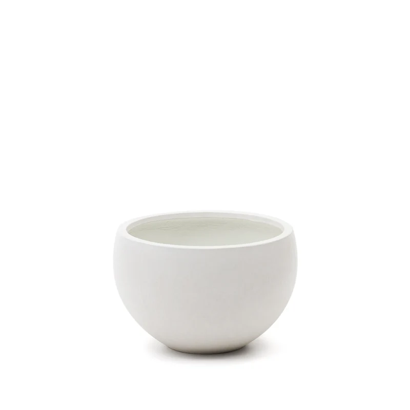 Grau White Cement Planter Ø 56 cm