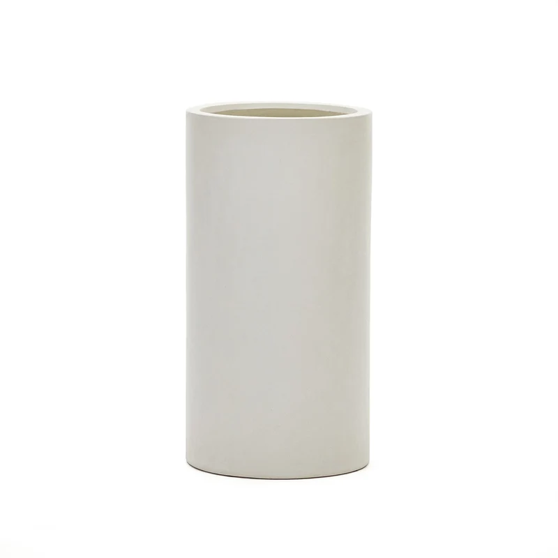 Aiguablava plant pot in white cement, Ø 42 cm