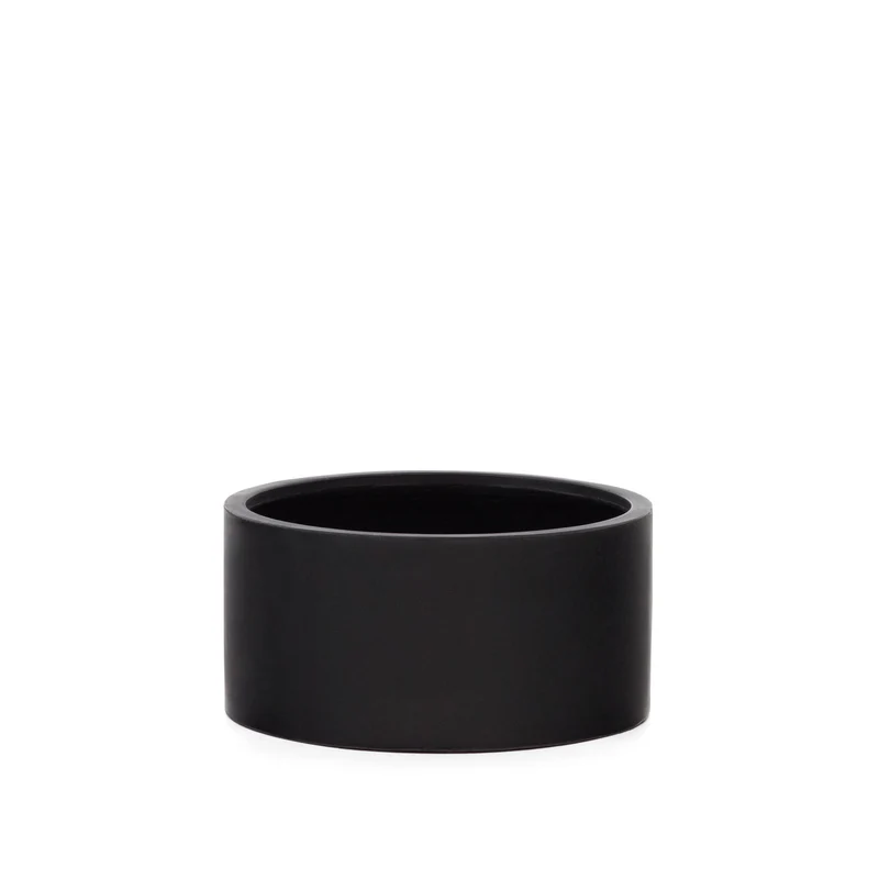 Aiguablava plant pot in black cement, Ø 62 cm