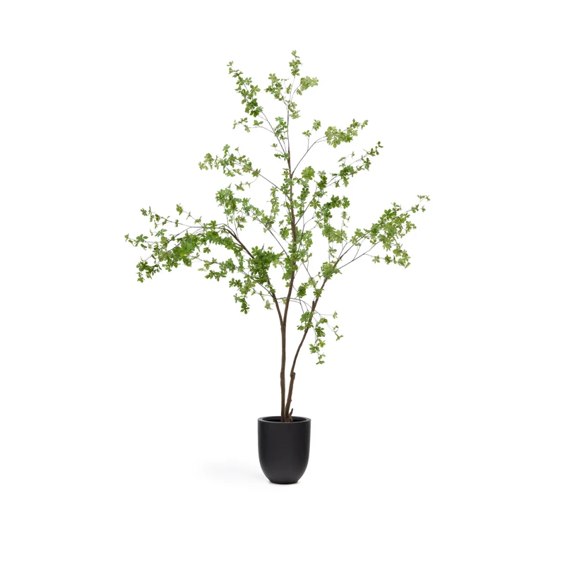 Enkianthus artificial tree with black pot 214 cm