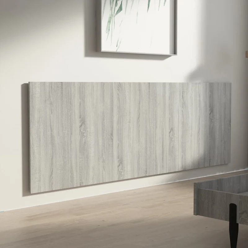 Tête de lit accessoire couchage chambre à coucher meuble murale 240 x 1,5 x 80 cm MDF gris TDL0202492